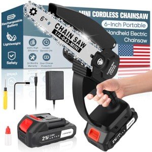 Cordless 6-Inch Mini Chainsaw for DIY Projects