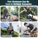 Cordless 6-Inch Mini Chainsaw for DIY Projects
