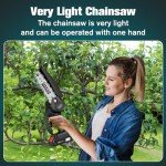 Cordless 6-Inch Mini Chainsaw for DIY Projects