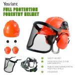 YesRight Chainsaw Helmet with Face and Ear Protection