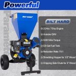 BILT HARD 7.5 HP Towable Wood Chipper
