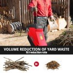 PowerSmart 15-Amp Electric Wood Chipper and Mulcher