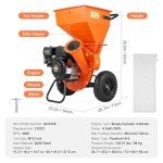VEVOR 7HP Heavy Duty Gas Wood Chipper