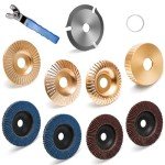 10-Piece Angle Grinder Wood Carving Disc Set