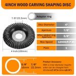 4-Inch Wood Carving Disc for Angle Grinders