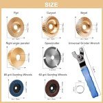 10-Piece Angle Grinder Wood Carving Disc Set