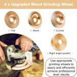 10-Piece Angle Grinder Wood Carving Disc Set