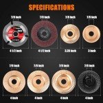 Pomsare 13PCS Wood Carving Disc Set for Grinders