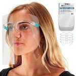 Ultra Clear Full Face Shields with Glasses Frames