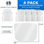 Ultra Clear Full Face Shields with Glasses Frames