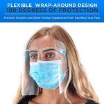 Ultra Clear Full Face Shields with Glasses Frames