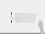 Clear Polycarbonate Replacement Face Shield, 8"x15.5