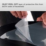 Clear Full Face Shields with Glasses Frames - 4 Pack