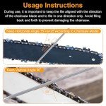 Zigdiptek 7/32" Round Chainsaw Sharpening File Set