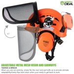 Green Devil Arborist Chainsaw Safety Helmet, 5-in-1