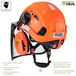 Green Devil Arborist Chainsaw Safety Helmet, 5-in-1