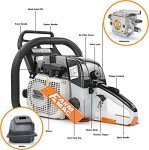 FARMMAC F380W 28" Gas Chainsaw for Professionals