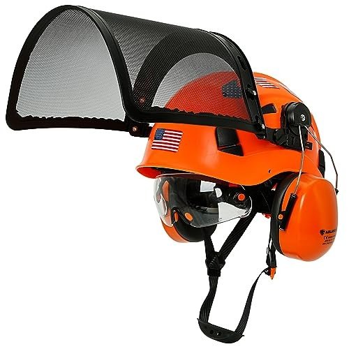 Aolamegs OSHA-Approved Chainsaw Helmet with Face Shield