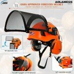 Aolamegs OSHA-Approved Chainsaw Helmet with Face Shield