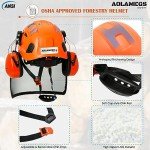 Aolamegs OSHA-Approved Chainsaw Helmet with Face Shield