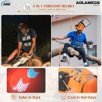 Aolamegs OSHA-Approved Chainsaw Helmet with Face Shield