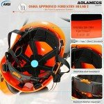Aolamegs OSHA-Approved Chainsaw Helmet with Face Shield