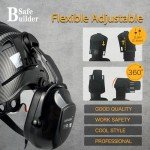 SAFEBUILDER Safety Helmet with Visors and Earmuffs