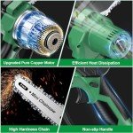 Cordless Mini Chainsaw 6 Inch With Batteries