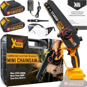 YARD XPERT Mini 6-Inch Cordless Chainsaw