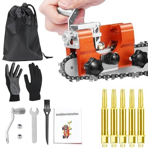 Portable Chainsaw Sharpener Kit with Grinding Stones