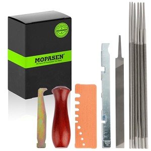 MOPASEN Chainsaw Sharpener Kit with Files and Gauges