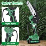 Cordless Mini Chainsaw 6 Inch With Batteries