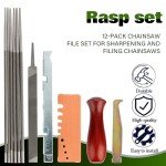 MOPASEN Chainsaw Sharpener Kit with Files and Gauges