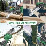 Cordless Mini Chainsaw 6 Inch With Batteries