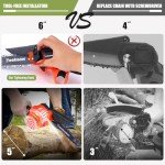 ZEEKSAW 6-Inch Cordless Mini Chainsaw with Batteries