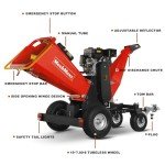 MechMaxx 6" 420cc Gas Wood Chipper Shredder