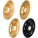 4 Wood Carving Discs for Angle Grinders