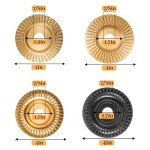 4 Wood Carving Discs for Angle Grinders