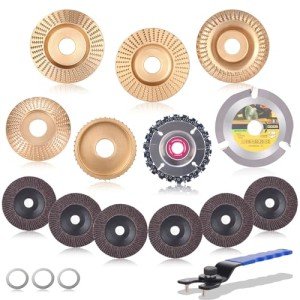 13-Piece Wood Carving Disc Set for Angle Grinders