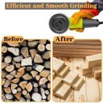 4 Wood Carving Discs for Angle Grinders