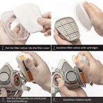 Half Face Respirator Mask with Filters for Dust