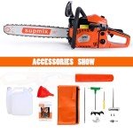 62cc 20-Inch Gas Chainsaw for Wood Cutting