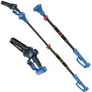 IRONFACE Cordless 2-in-1 Pole and Mini Chainsaw