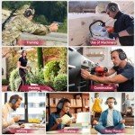Noise-Canceling Ear Protection Headphones for Outdoor Use