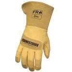 Leather Utility Long Cuff Work Gloves for Men