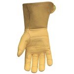 Leather Utility Long Cuff Work Gloves for Men