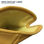 Leather Utility Long Cuff Work Gloves for Men