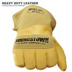 Leather Utility Long Cuff Work Gloves for Men