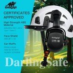 DarlingSafe 3-in-1 Forestry Safety Helmet & Shield