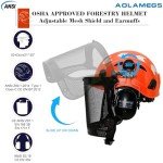 Aolamegs Forestry Safety Chainsaw Helmet with Ear Protection